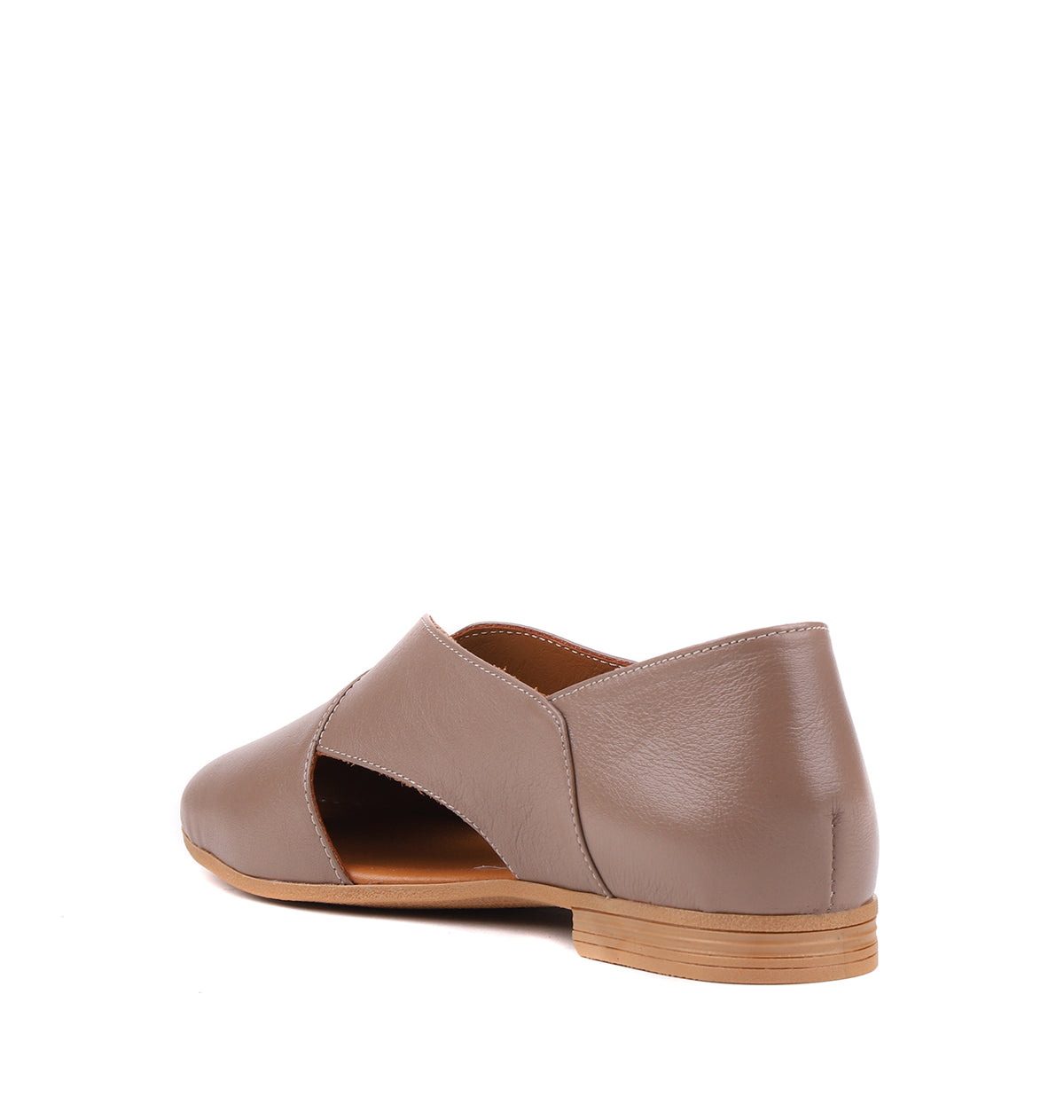 STATO Cavel minimal kesim kadın loafer vizon
