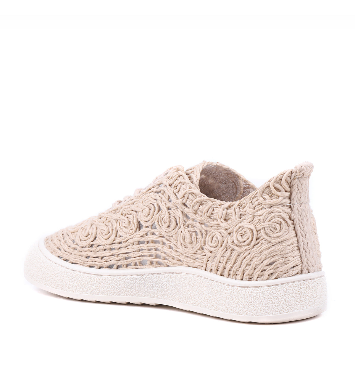 STATO Cloud pamuk örgü kadın sneaker bej