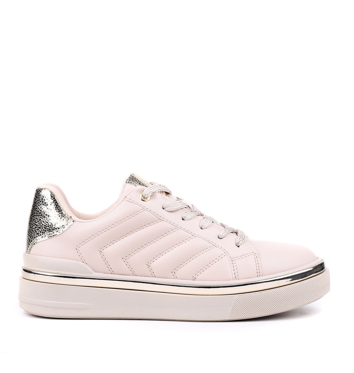 STATO Nova kapitone detaylı kadın sneaker bej