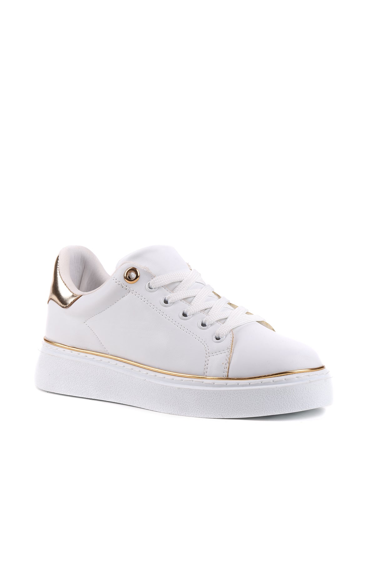 Beyaz kadın sneaker STATO Lisbon yakın çekim