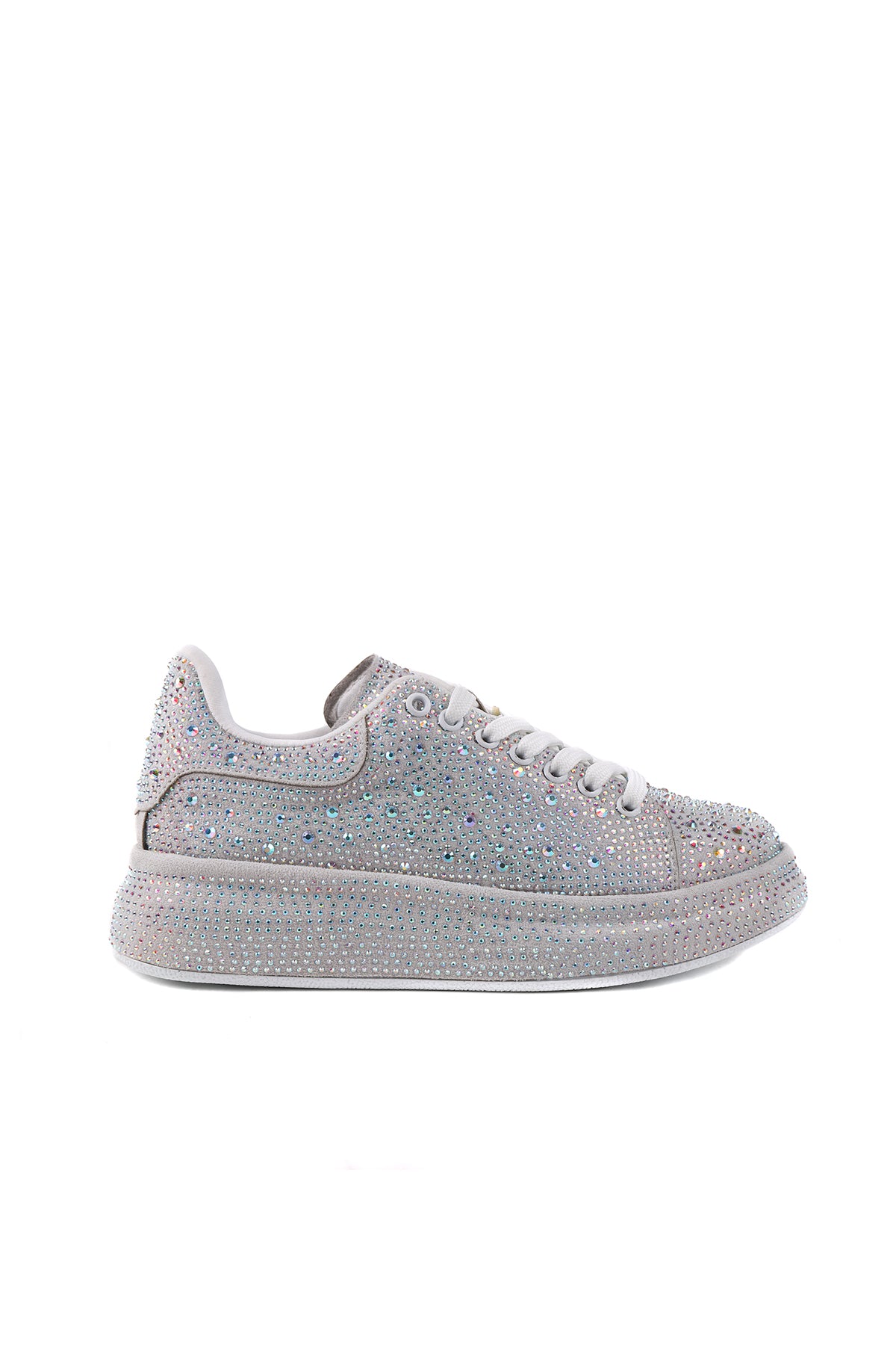 Lessa gümüş kadın sneaker detay görünüm