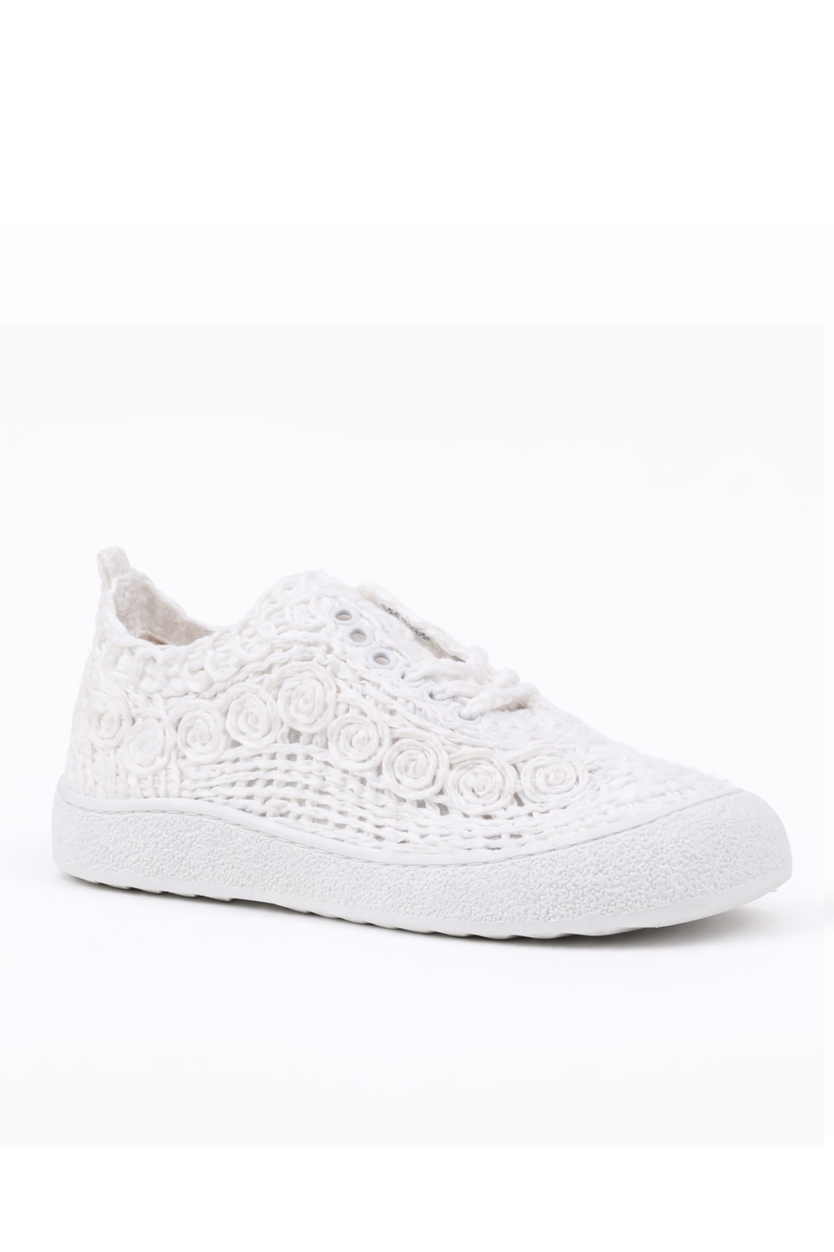 Beyaz kadın sneaker STATO Cloud yakın çekim