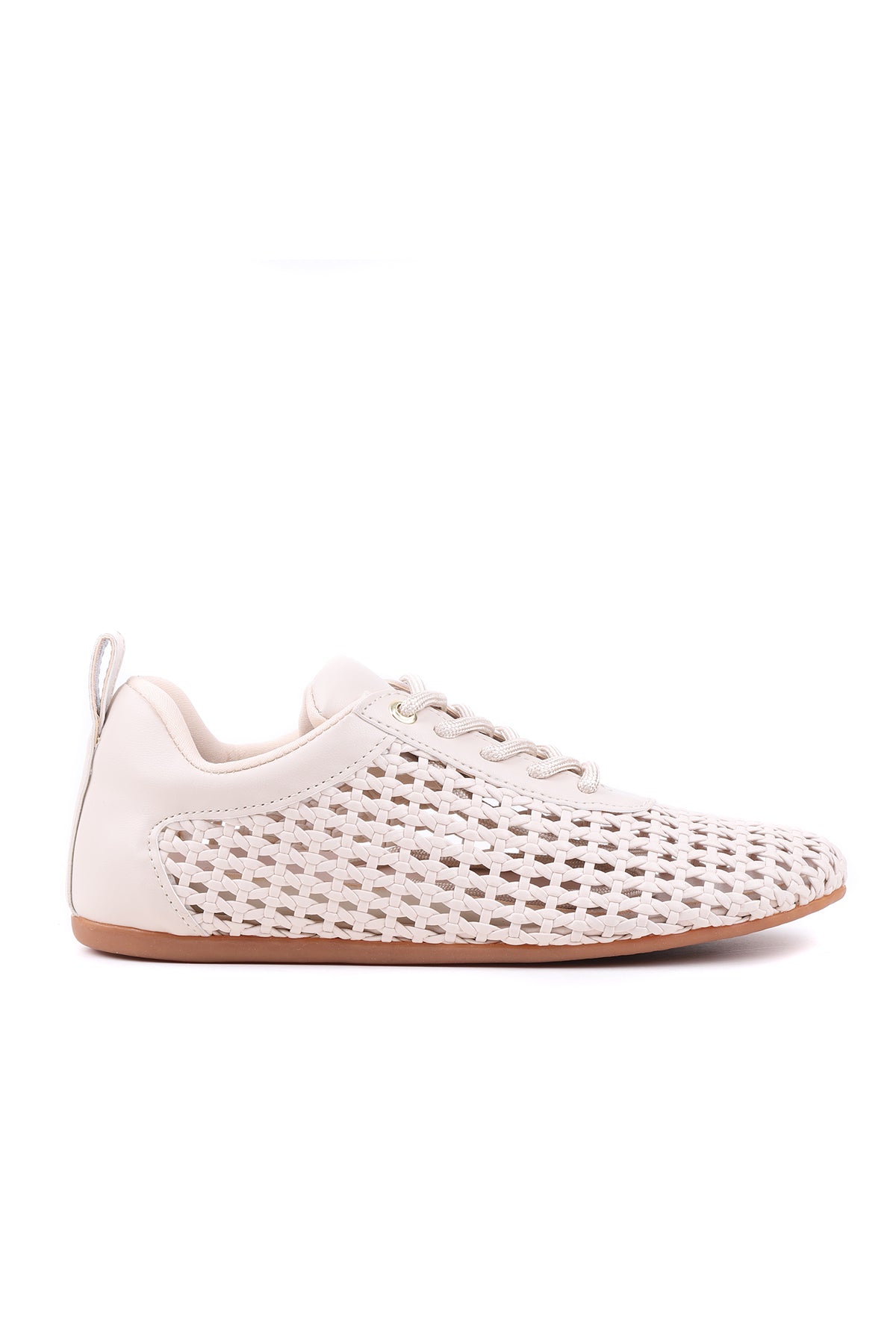 STATO Lina örgü dokulu kadın sneaker bej