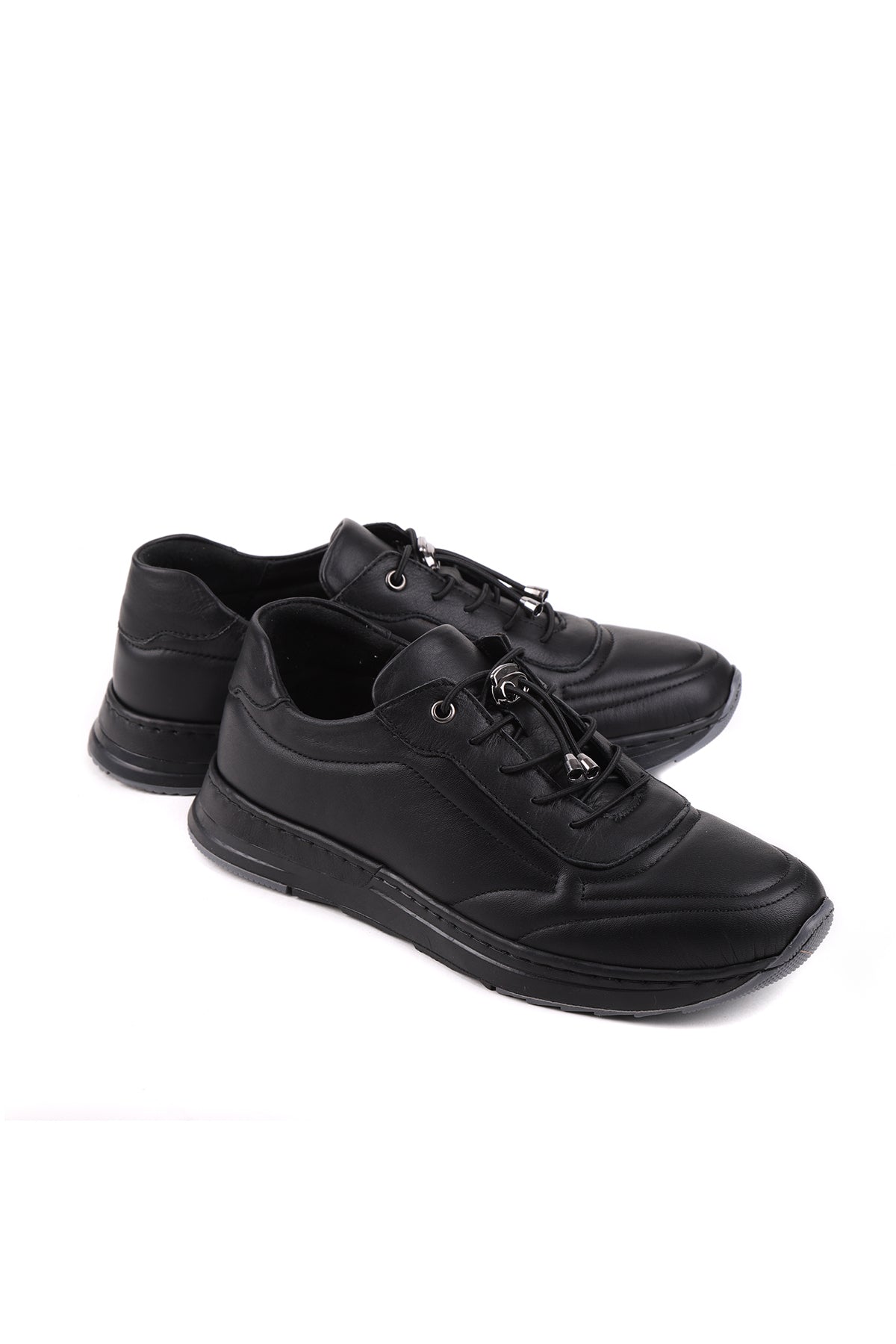 STATO Wex hakiki deri şehir stili kadın sneaker siyah