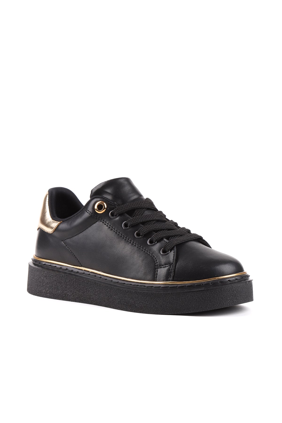Siyah kadın sneaker STATO Lisbon yakın çekim