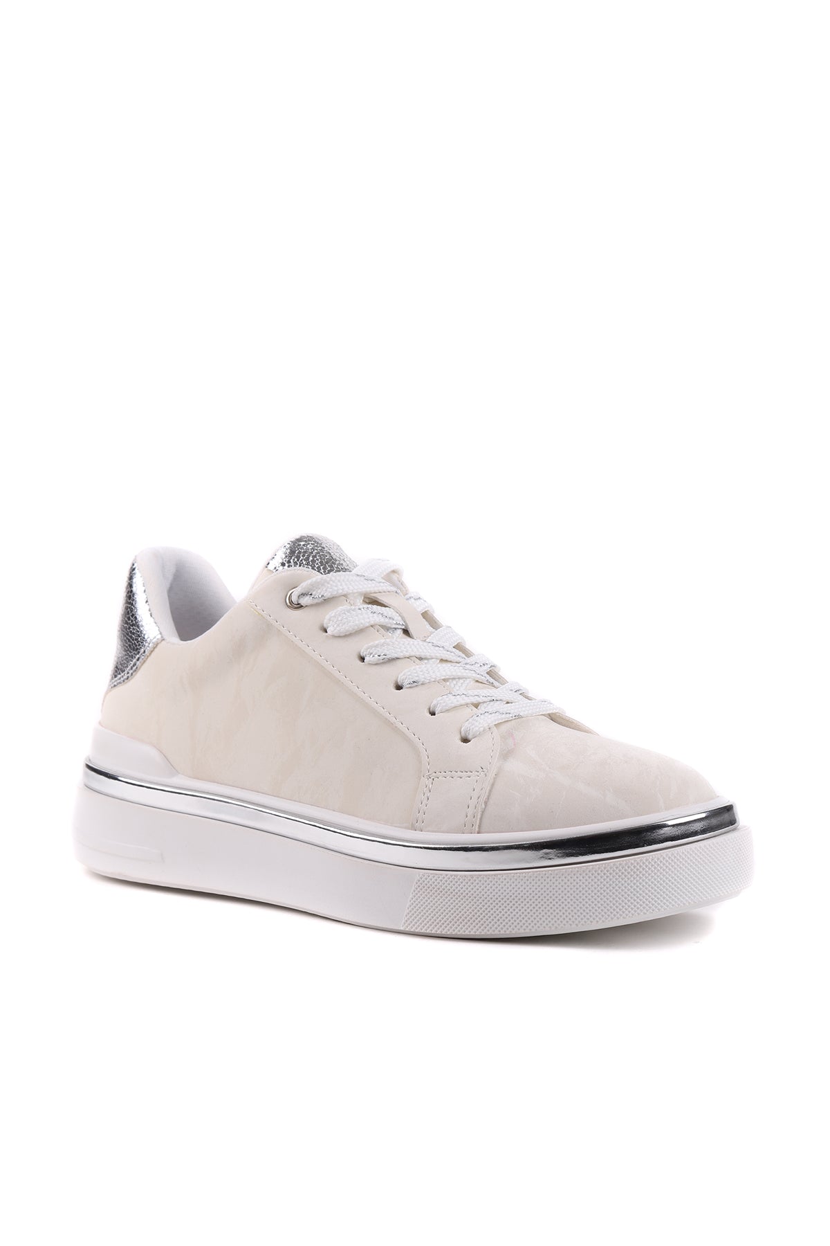 Beyaz kadın sneaker STATO Sorel yakın çekim