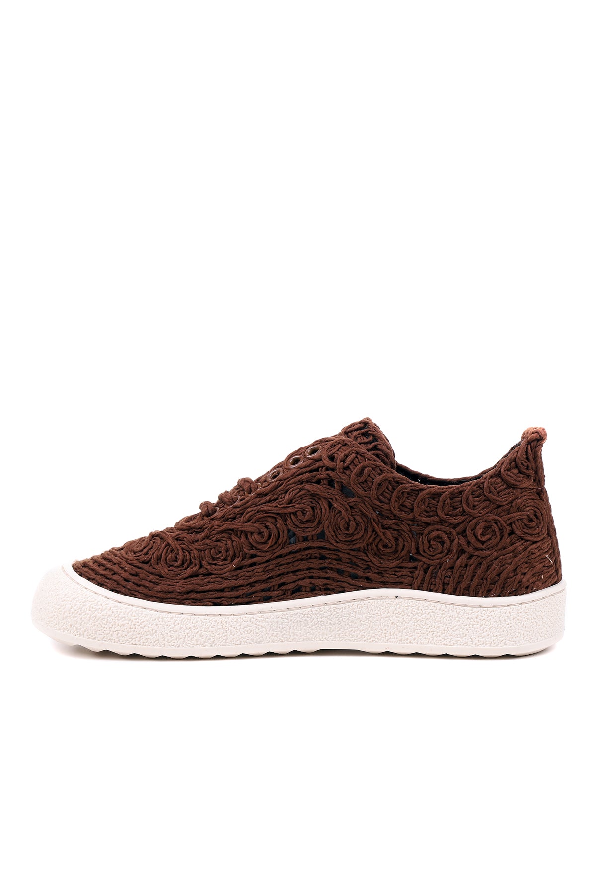 Kahve kadın sneaker STATO Cloud yakın çekim