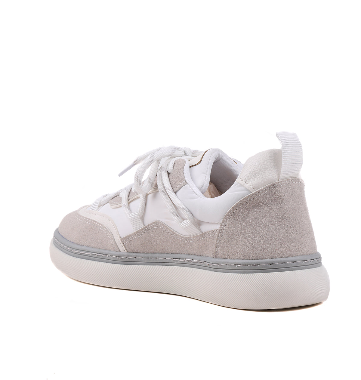 STATO Roman bağcıklı şık kadın sneaker beyaz