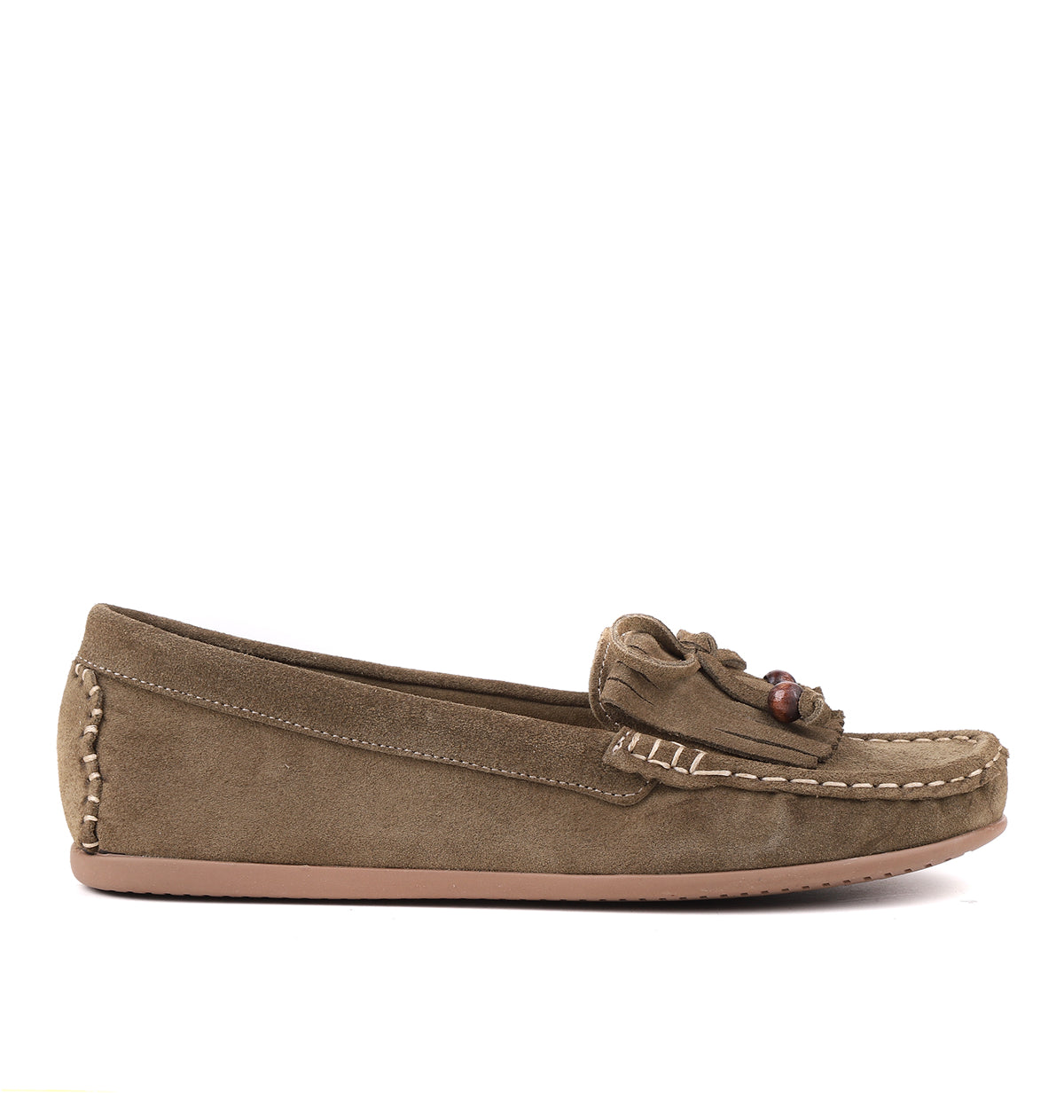 STATO Melora püskül detaylı kadın loafer yeşil