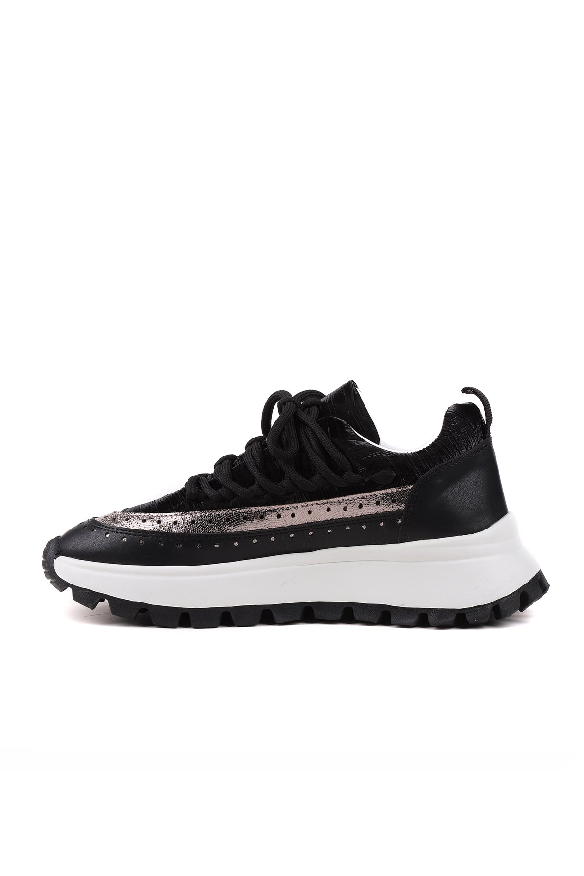 STATO Regina kalın taban kadın sneaker siyah