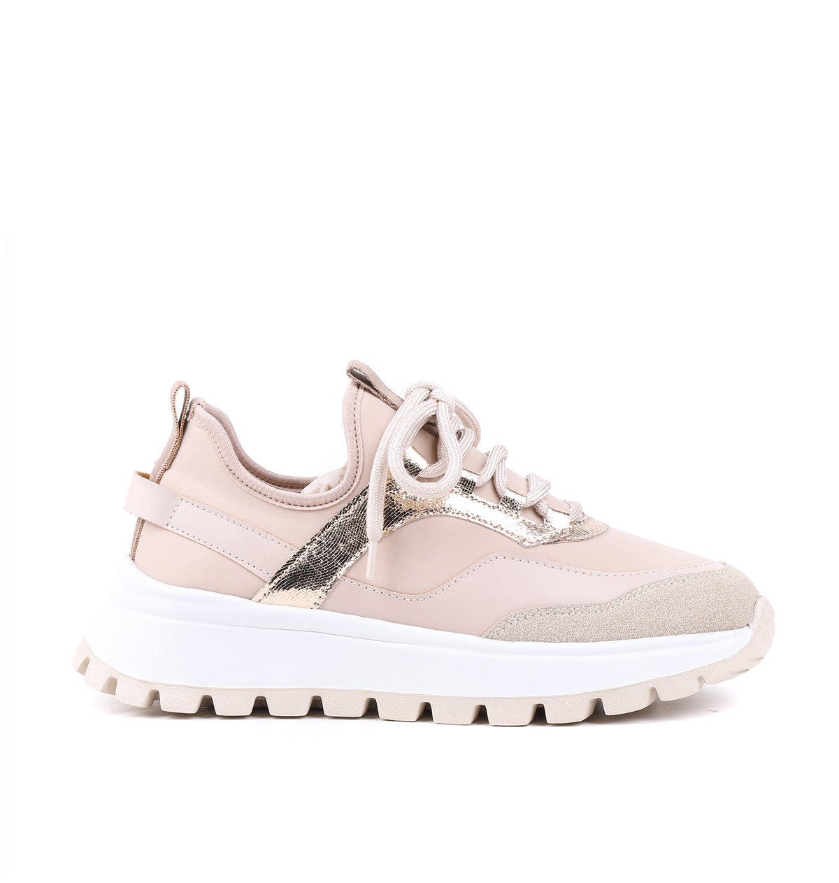 STATO Aura hafif kalın taban kadın sneaker bej
