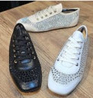 Stato Capri Işıltılı Taşlı Nefes Alan Günlük Sneaker - BEYAZ
