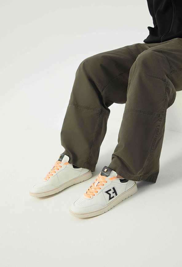 Elhann LS929 Web Neon (Beyaz Turuncu Detaylı) Unisex Sneaker