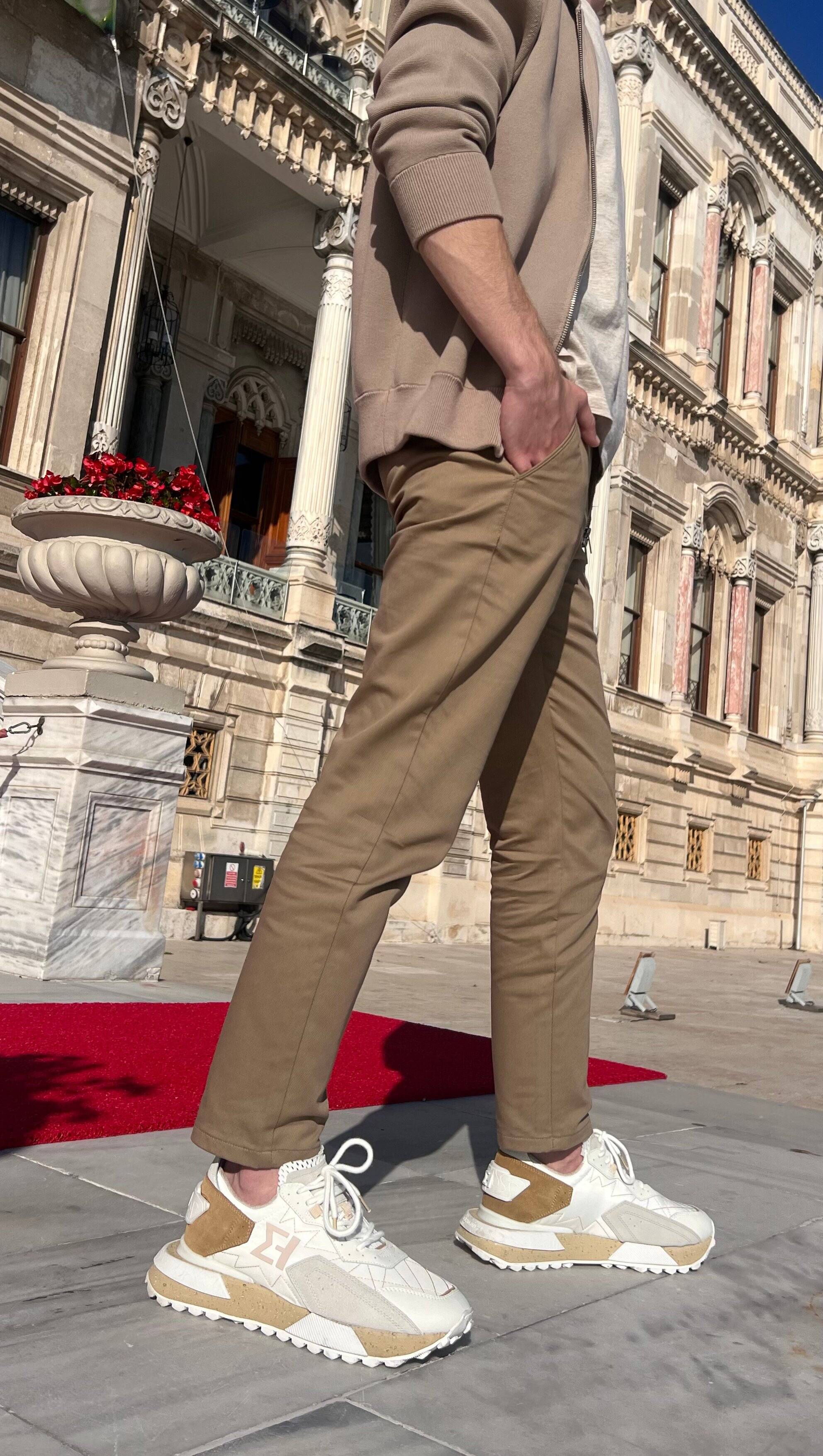 Elhann NSJ600 White Grey (Beyaz Gri) Erkek Sneaker