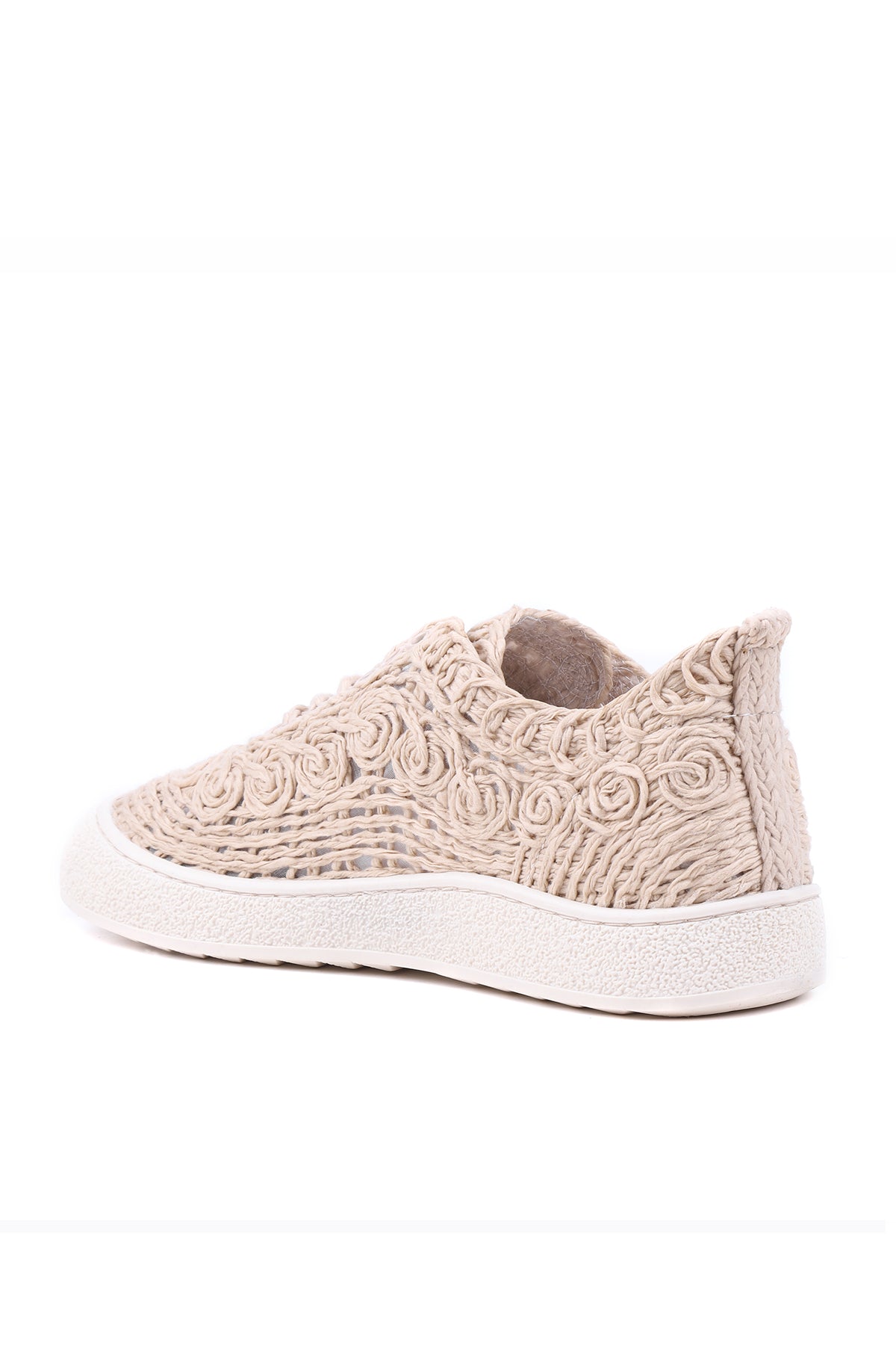STATO Cloud pamuk örgü kadın sneaker bej