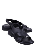 Siyah cilt kadın sandalet – STATO Lora