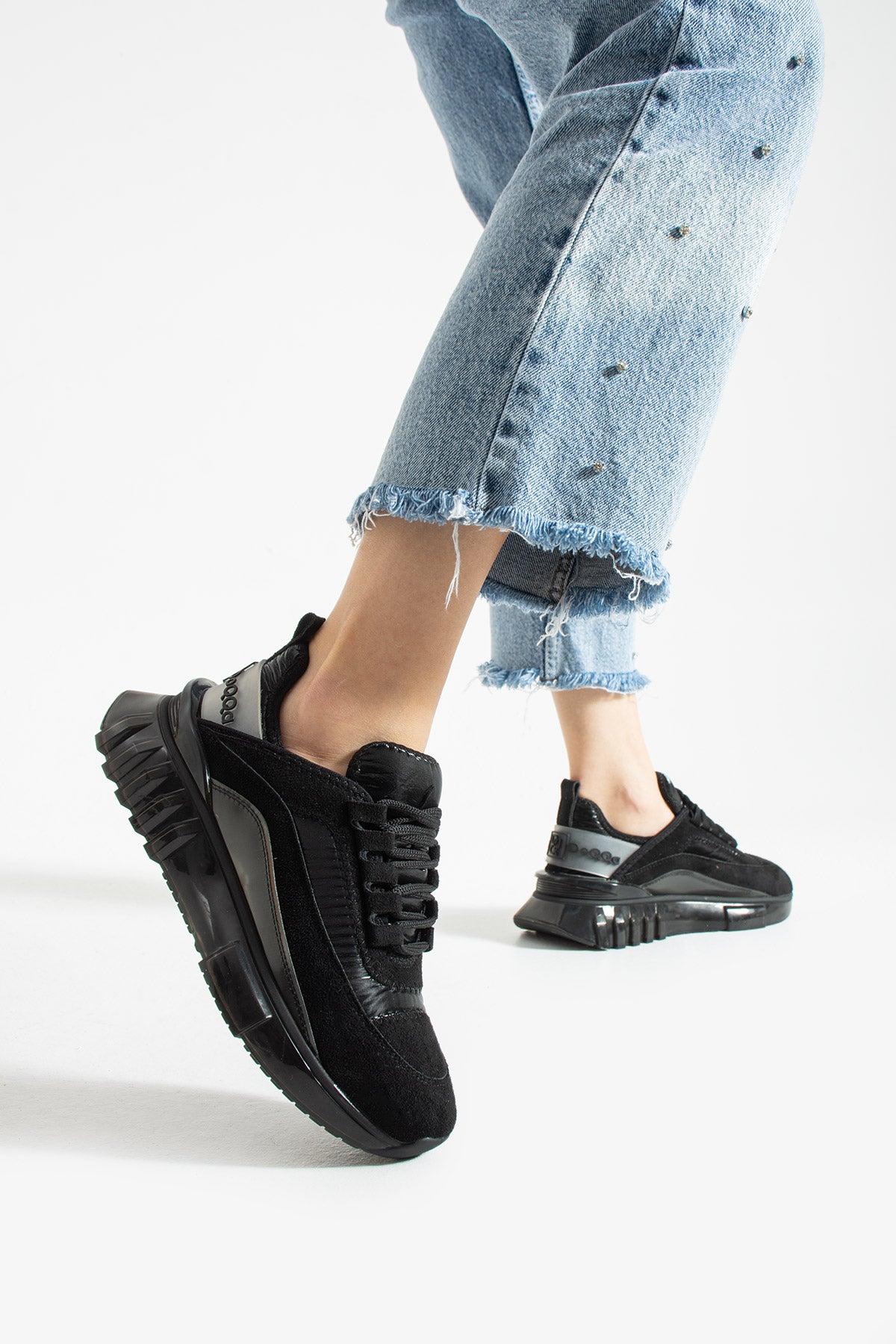 Dört Mevsim Comfort Kadın Spor Ayakkabı-Siyah 31691163-01