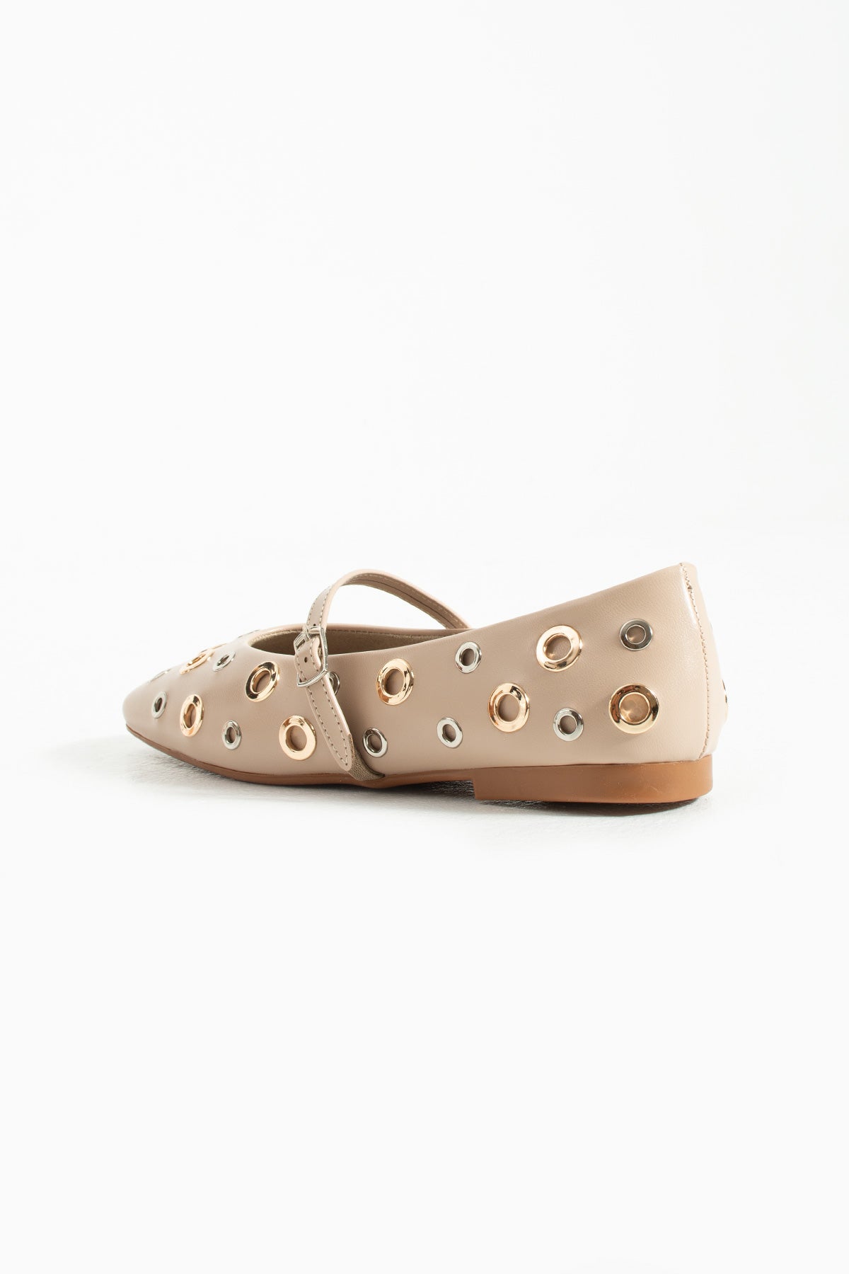 Stato - Bej Renk Suni Deri Kadın Babet