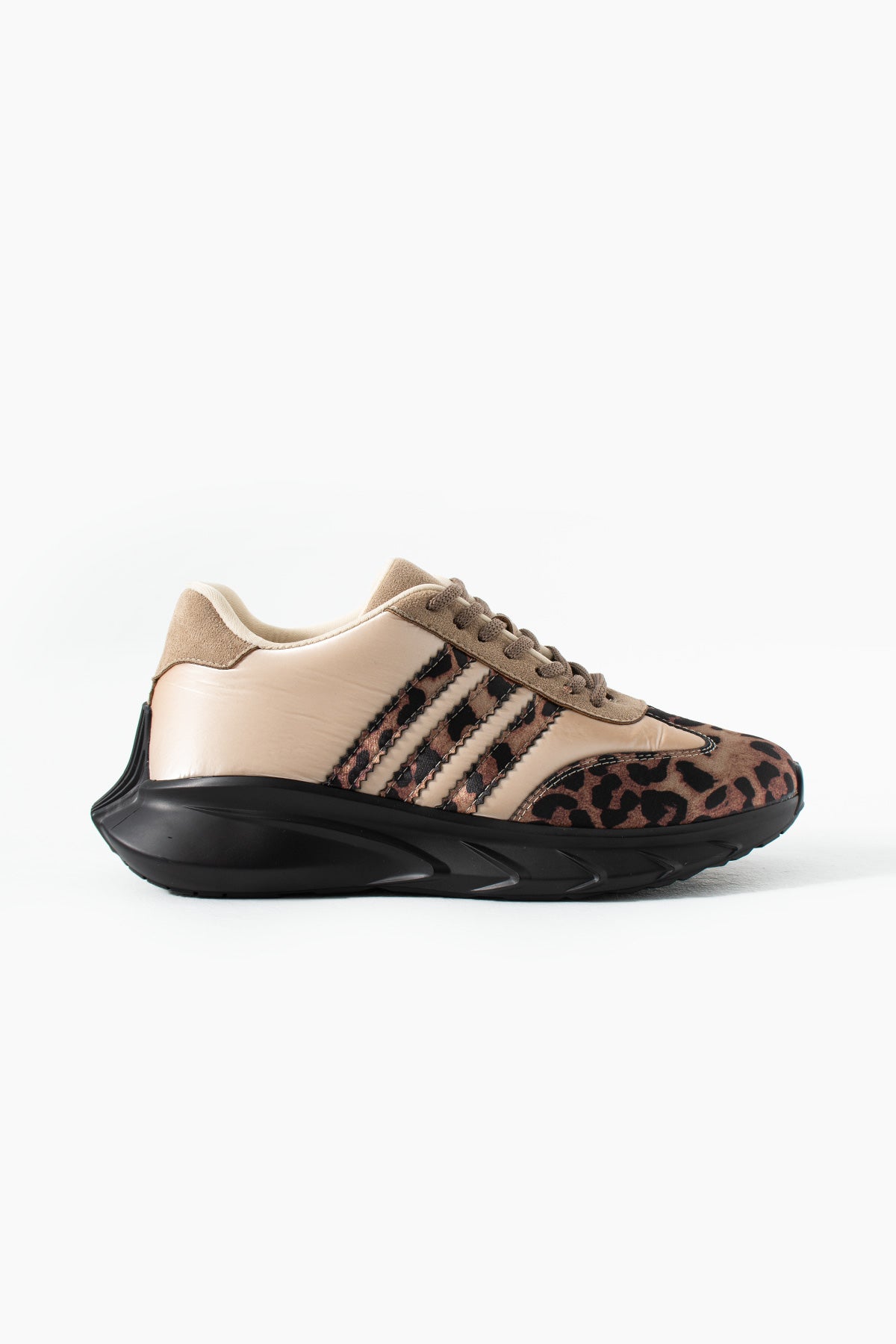 Kadın Comfort Spor Ayakkabı Bej Leopar Desenli