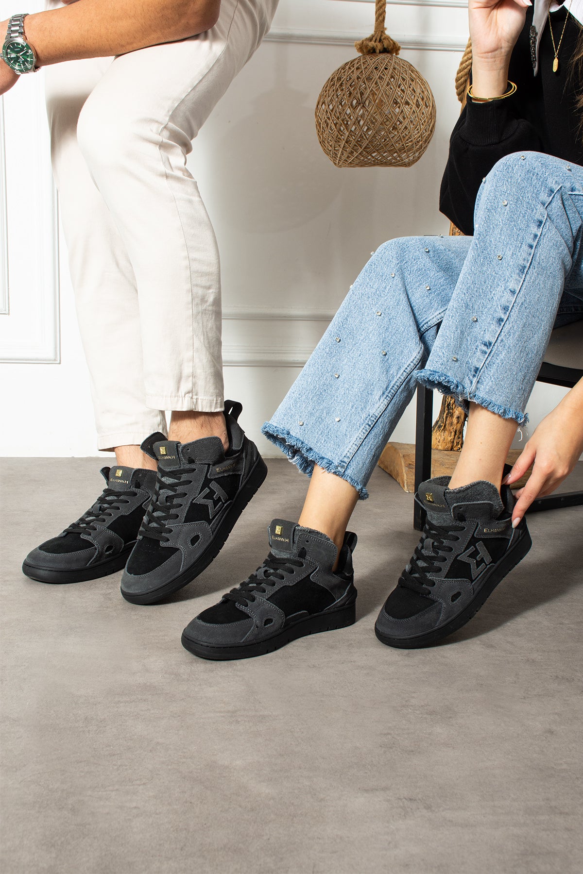 Elhann LS898 Black (Siyah) Unisex Sneaker