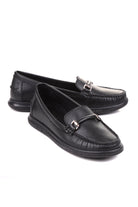 Siyah cilt kadın loafer – STATO Seal