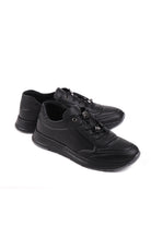 Siyah cilt kadın sneaker – STATO Wex