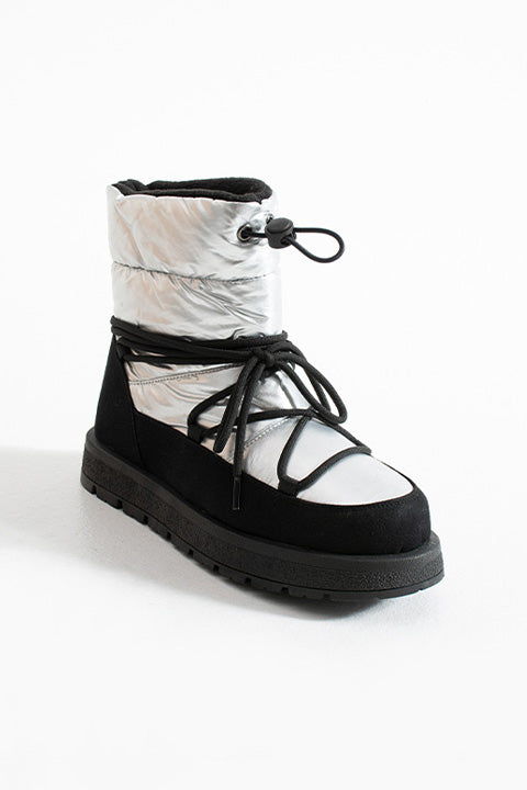 25-1413 Kadın Günlük Bot - Siyah Gri