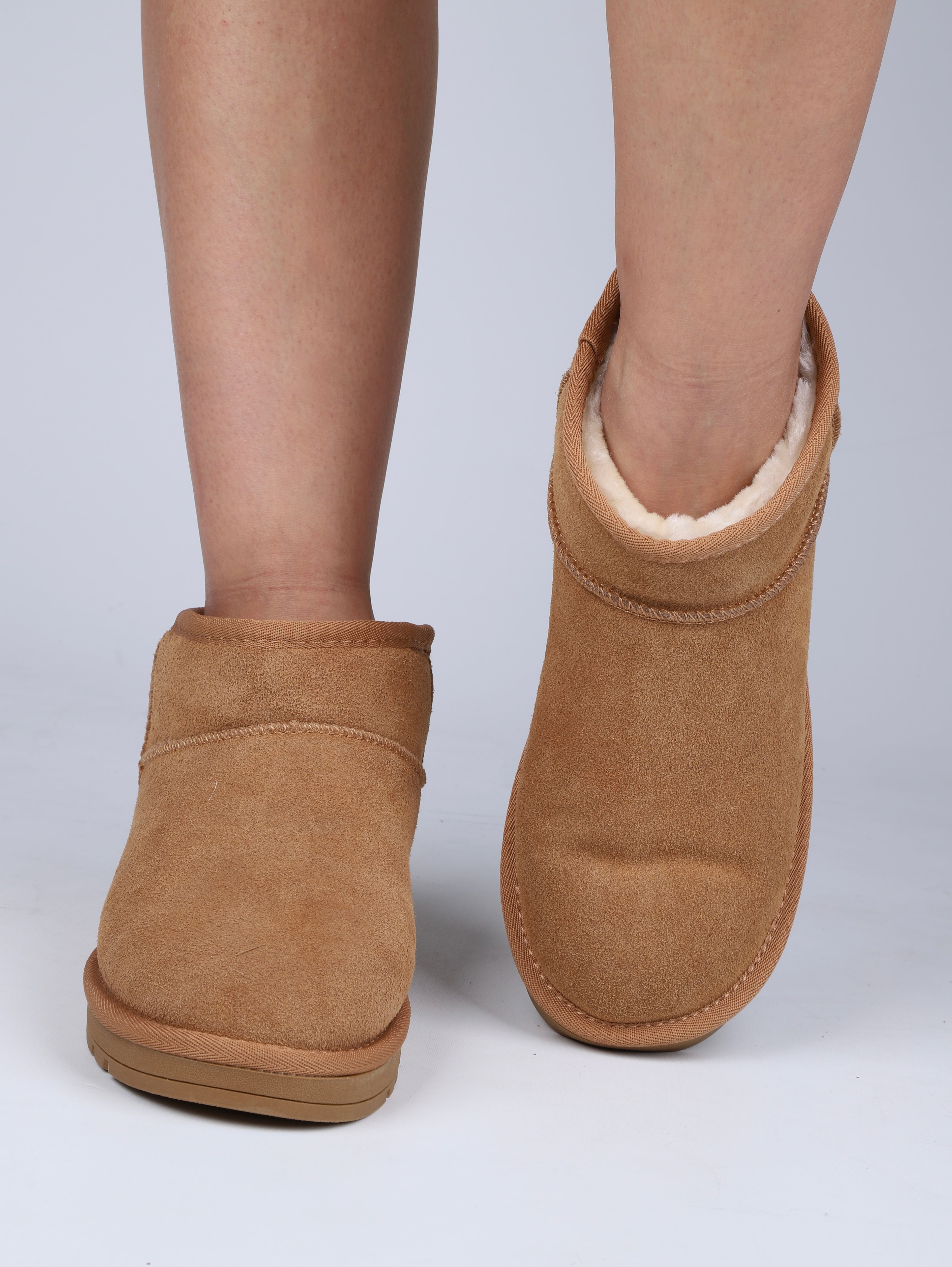 Stato - Taba Hakiki Süet Deri Kadın Bot 25Y-1019