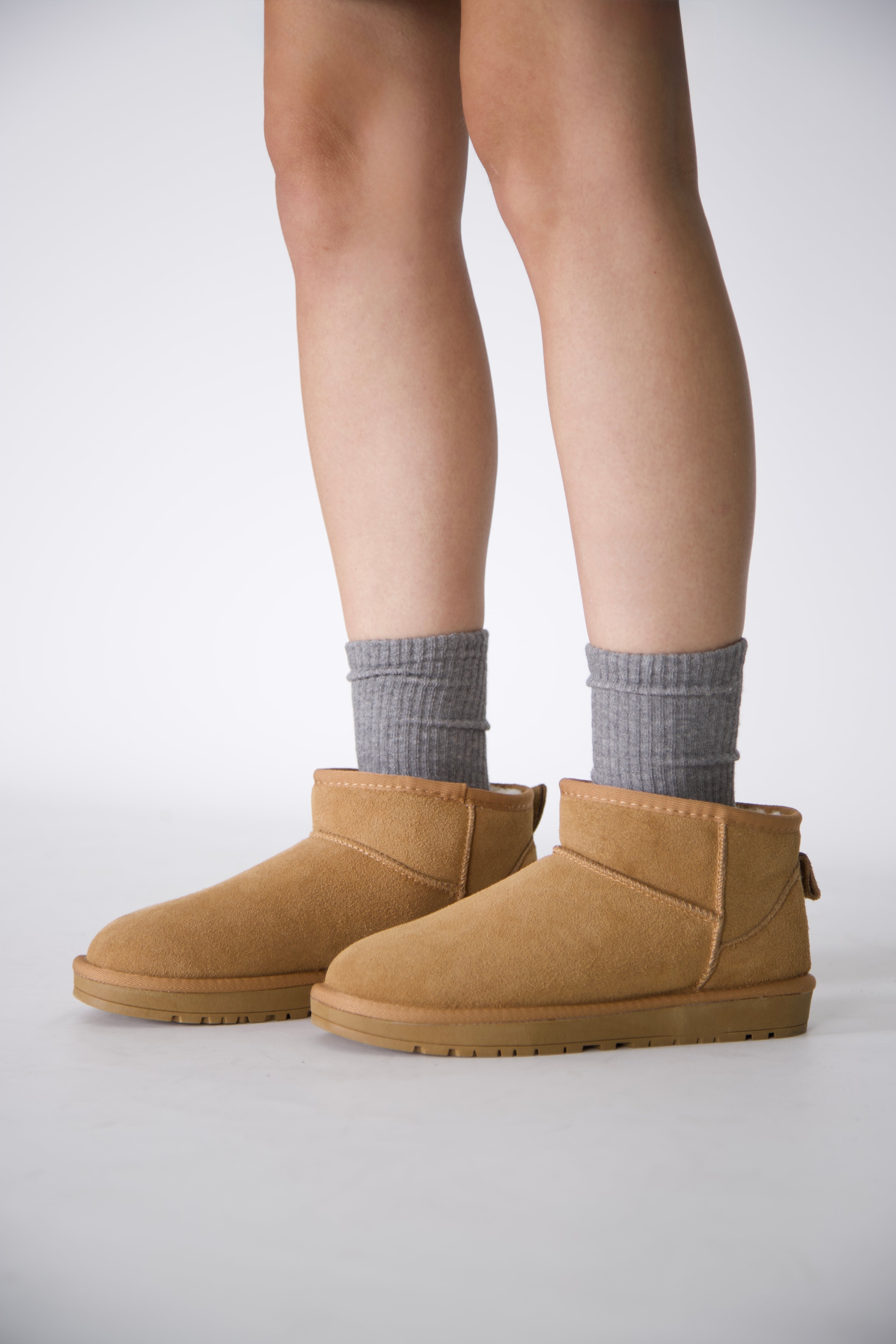 Stato - Taba Hakiki Süet Deri Kadın Bot 25Y-1019