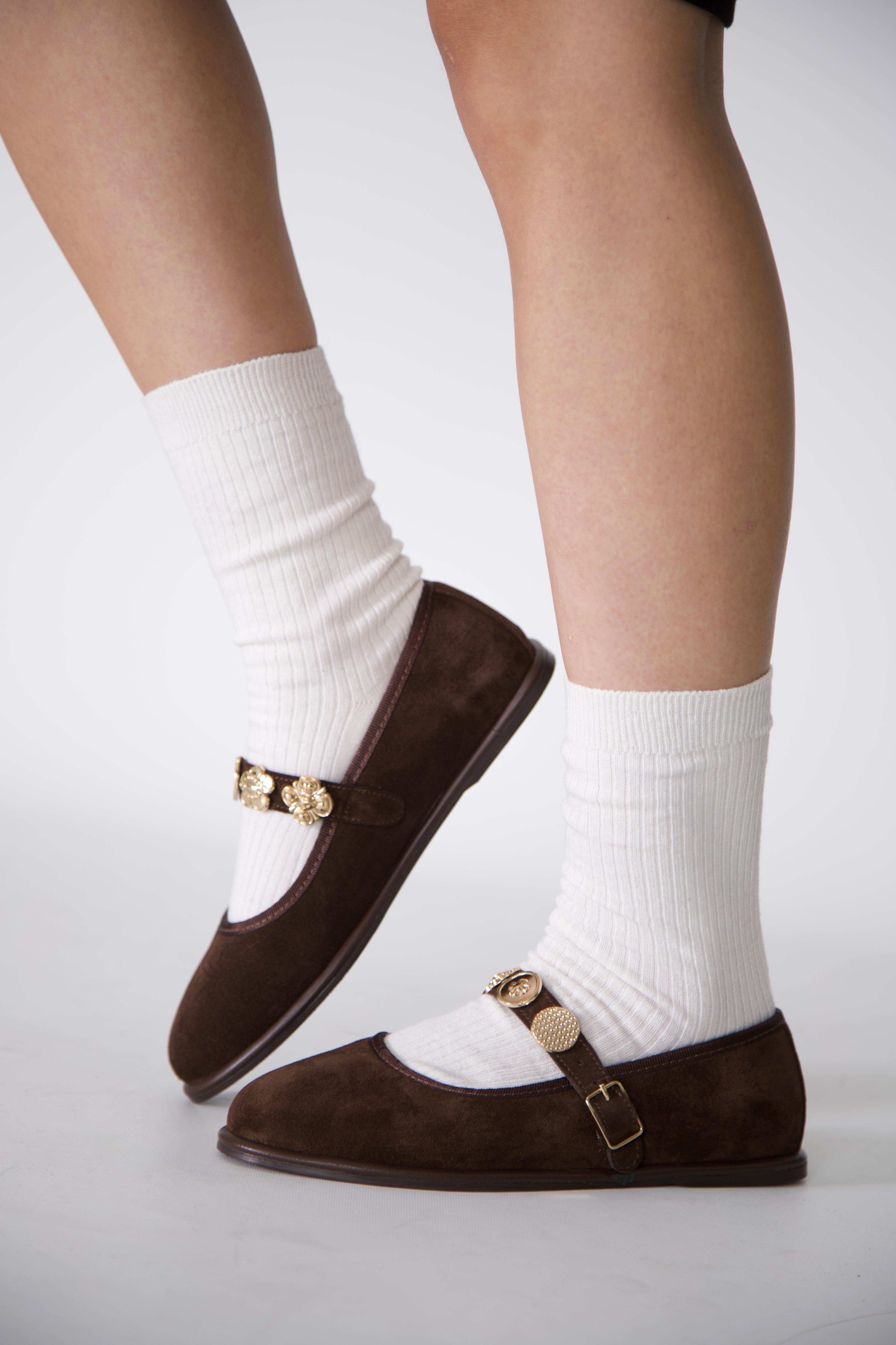 Stato Kemer Detaylı Kadın Babet Kahve