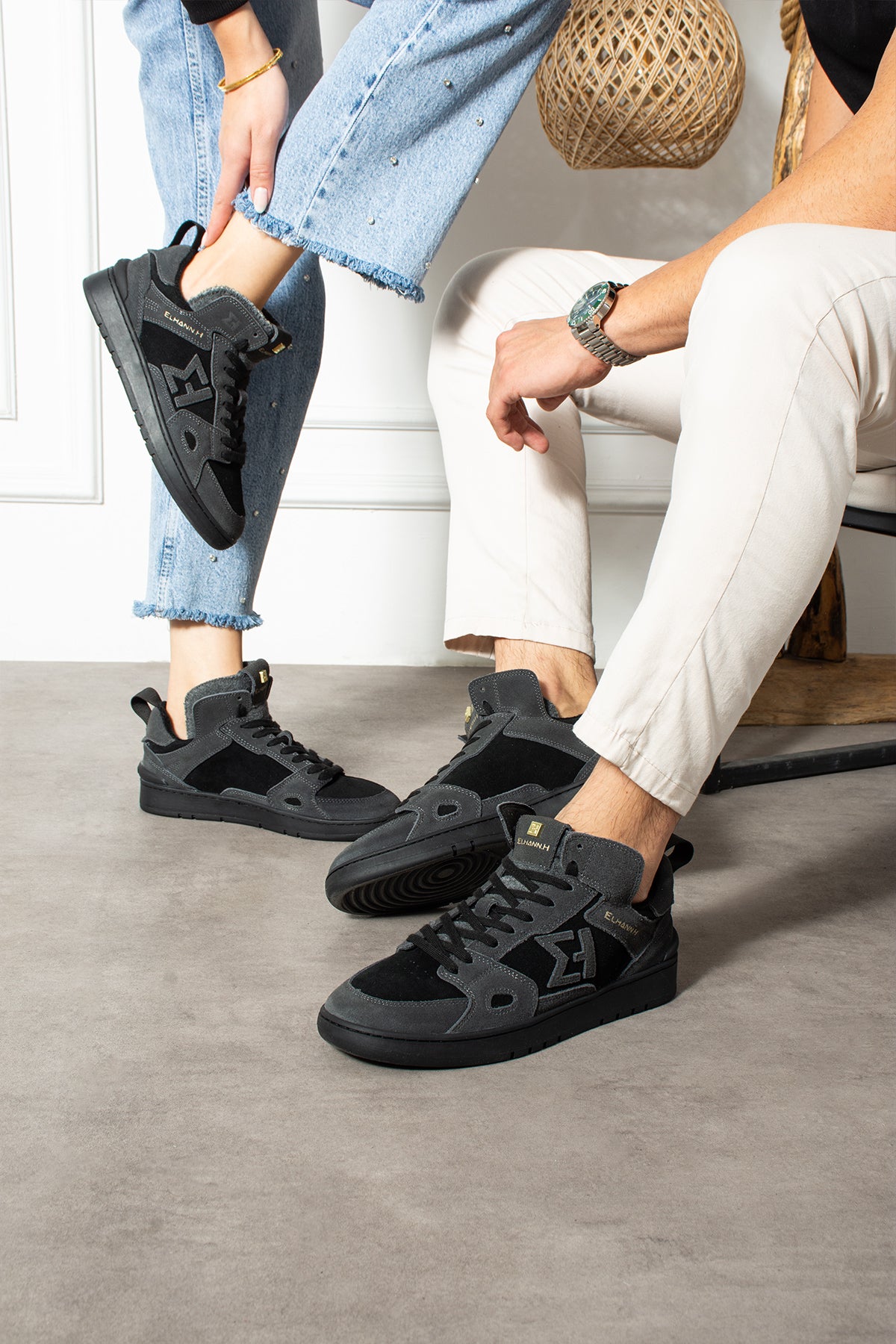 Elhann LS898 Black (Siyah) Unisex Sneaker