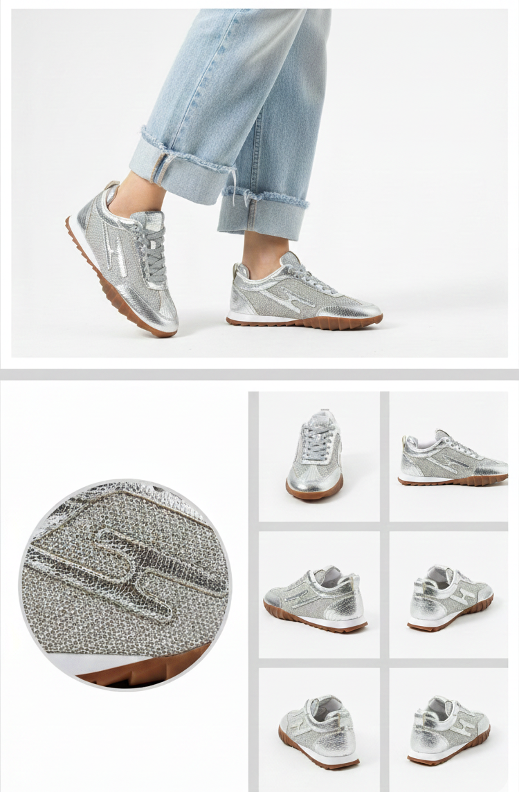 Kadın Comfort Spor Ayakkabı – Gümüş