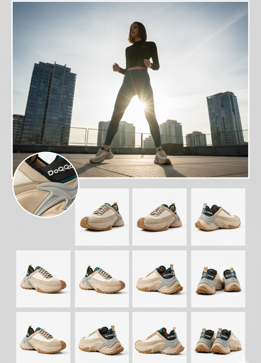 Kadın Comfort Spor Ayakkabı – Vizon