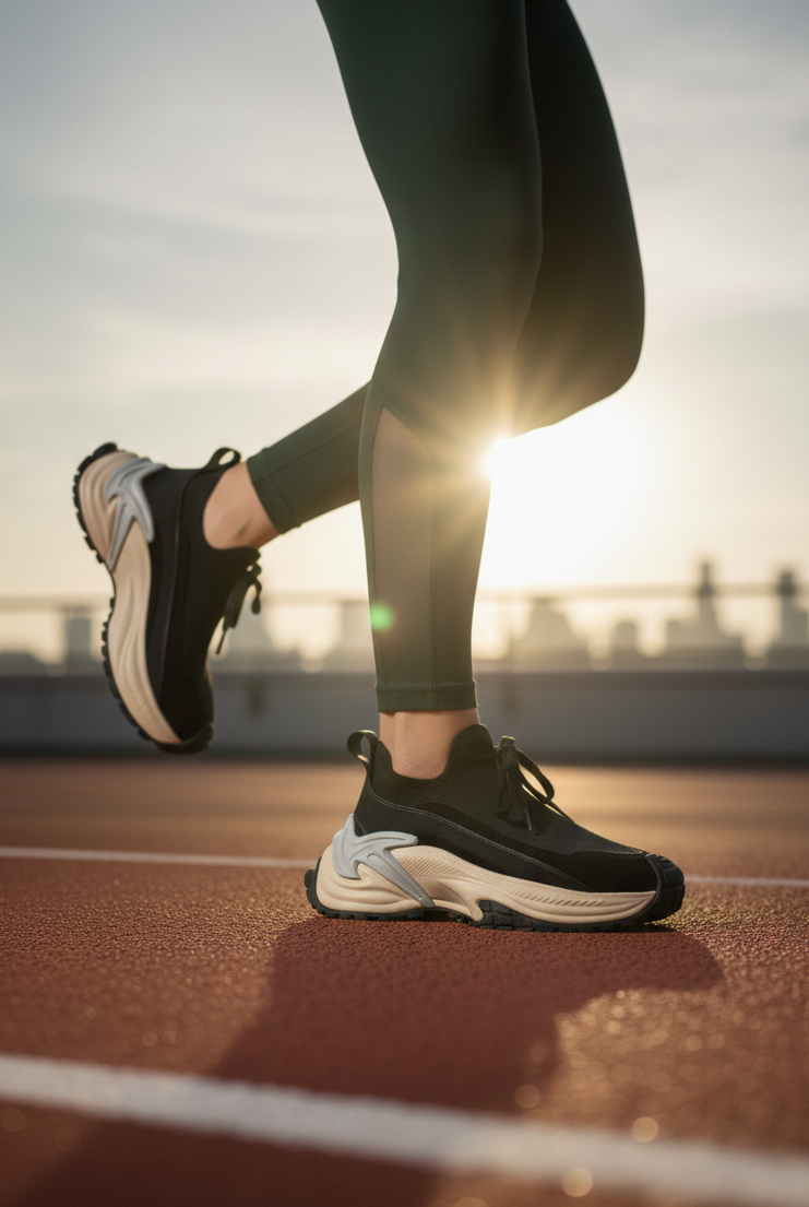 Dört Mevsim Comfort Kadın Spor Ayakkabı Siyah