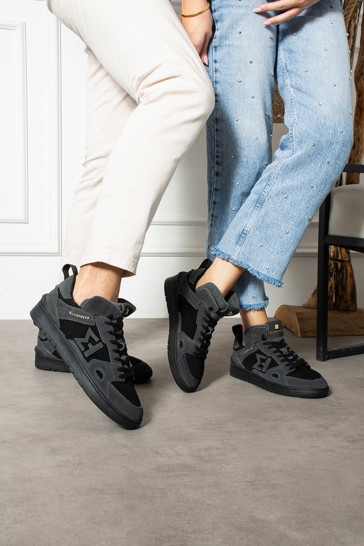 Elhann LS898 Black (Siyah) Unisex Sneaker