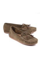 Yeşil süet kadın loafer – STATO Melora