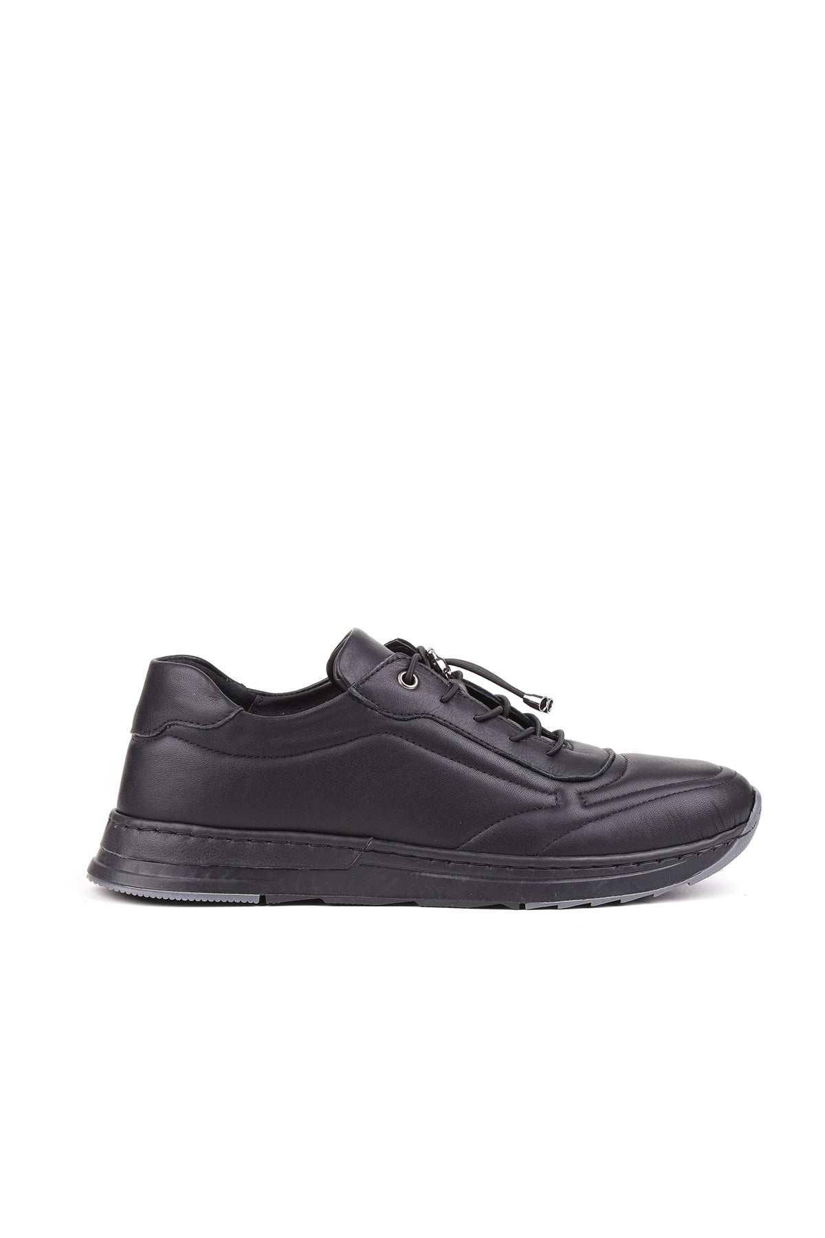Wex hakiki deri kadın sneaker siyah detay