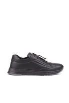 Wex hakiki deri kadın sneaker siyah detay