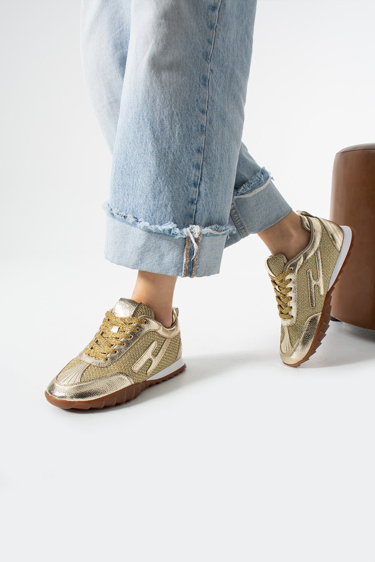 Kadın Comfort Spor Ayakkabı Gold