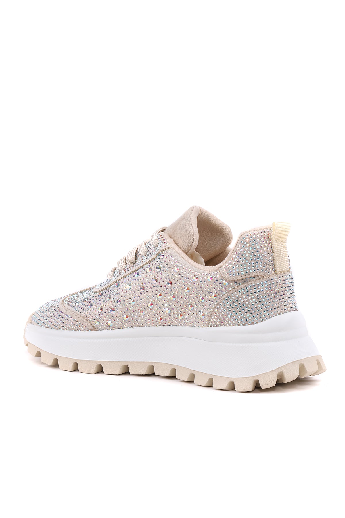 Stato Stella Taş İşlemeli Siyah Hafif Rahat Kadın Sneaker