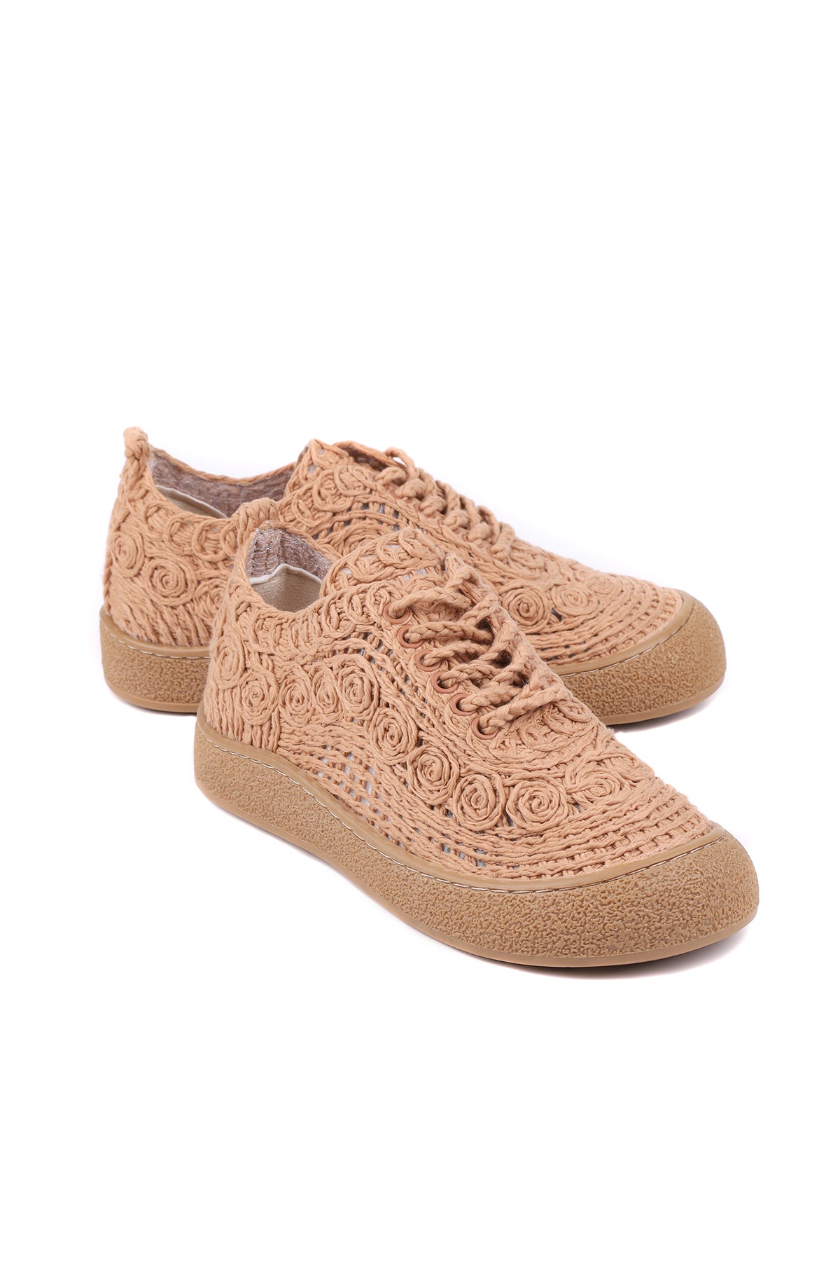 Stato Cloud Pamuk Örgü Hafif Kadın Sneaker – Nefes Alan Yazlık Tasarım