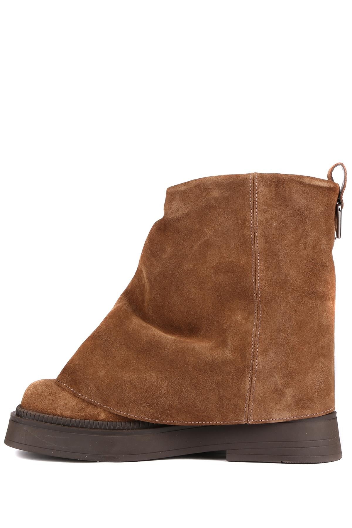 Stato - Taba Hakiki Süet Deri Bağcıksız Kadın Bot 25-1238