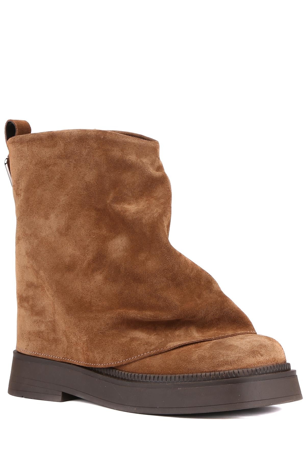 Stato - Taba Hakiki Süet Deri Bağcıksız Kadın Bot 25-1238