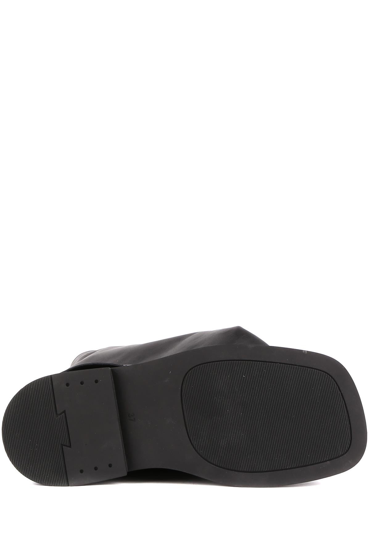 Stato - Siyah Hakiki Süet Deri Fermuarsız Kadın Çizme 25-2359