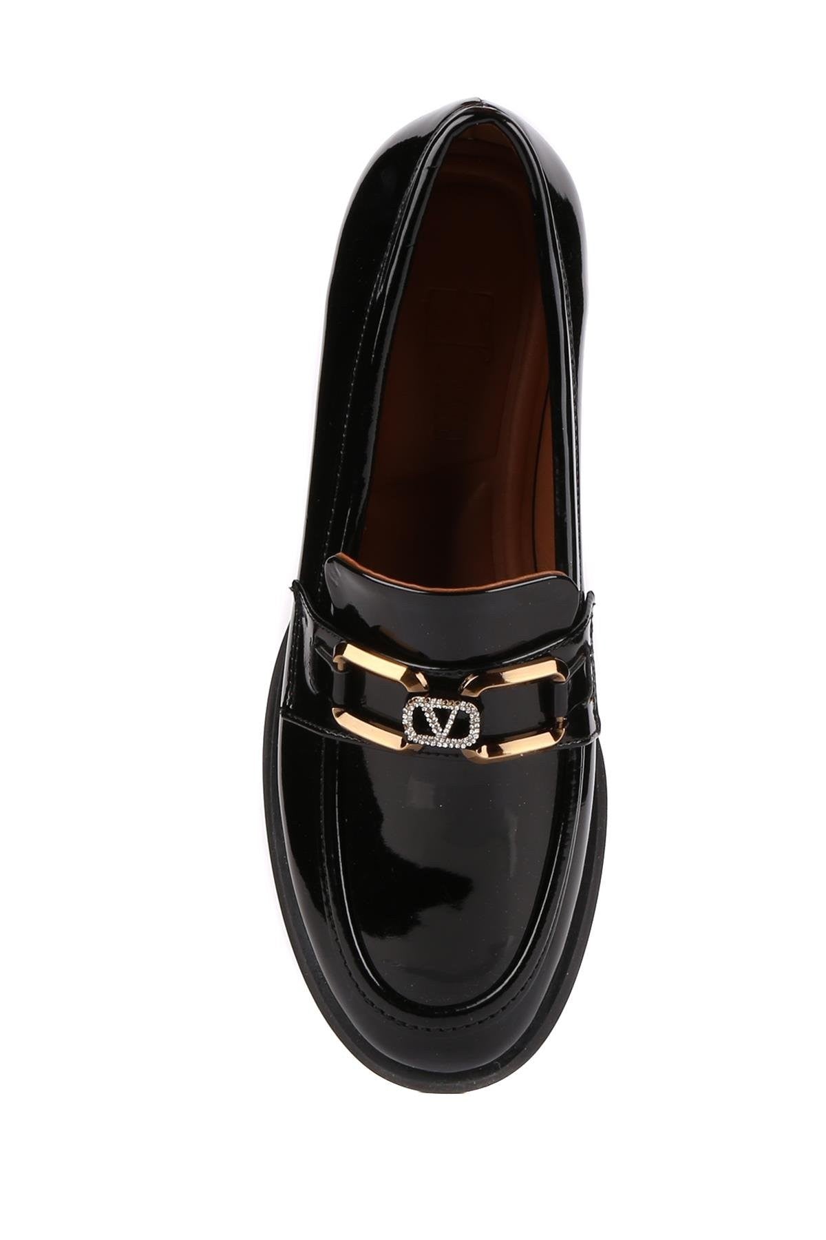 Stato - Siyah Rugan Kadın Loafer