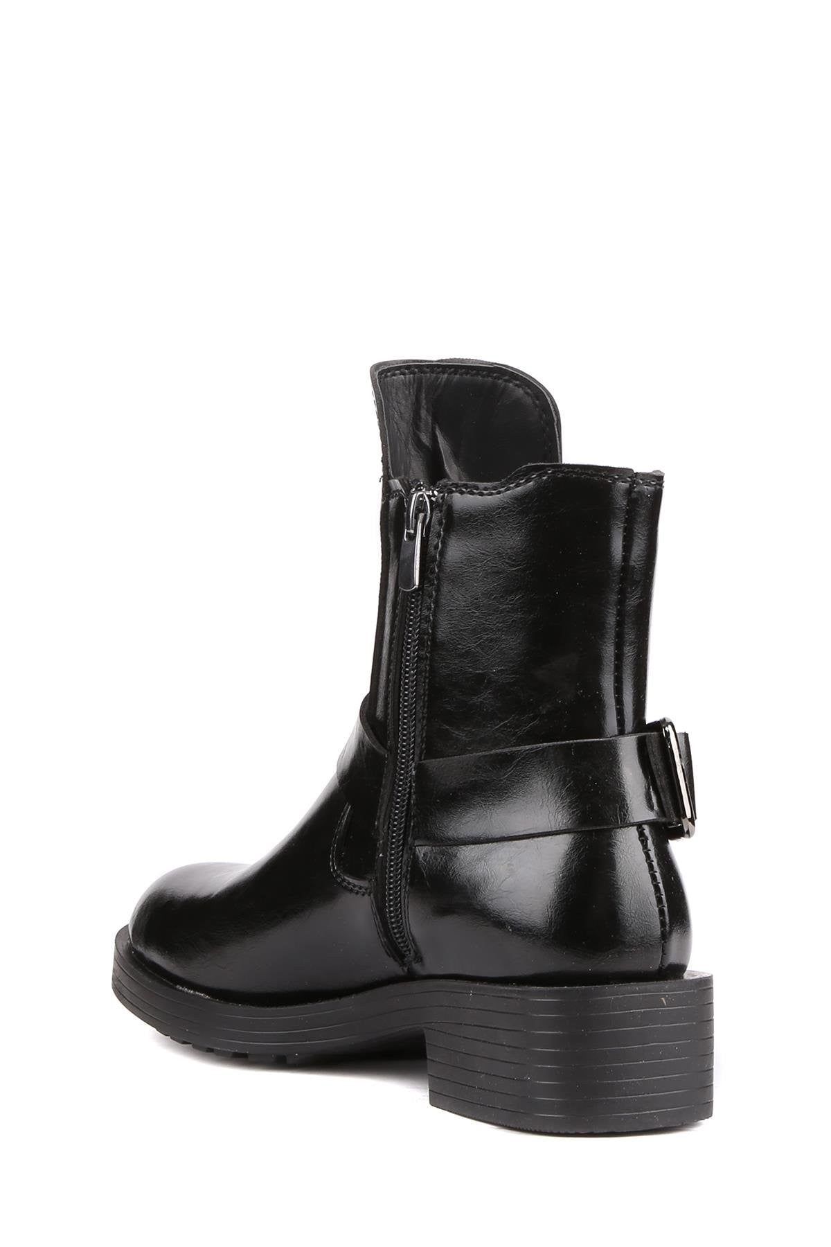 Stato - Siyah Renk Fermuarlı Kadın Bot