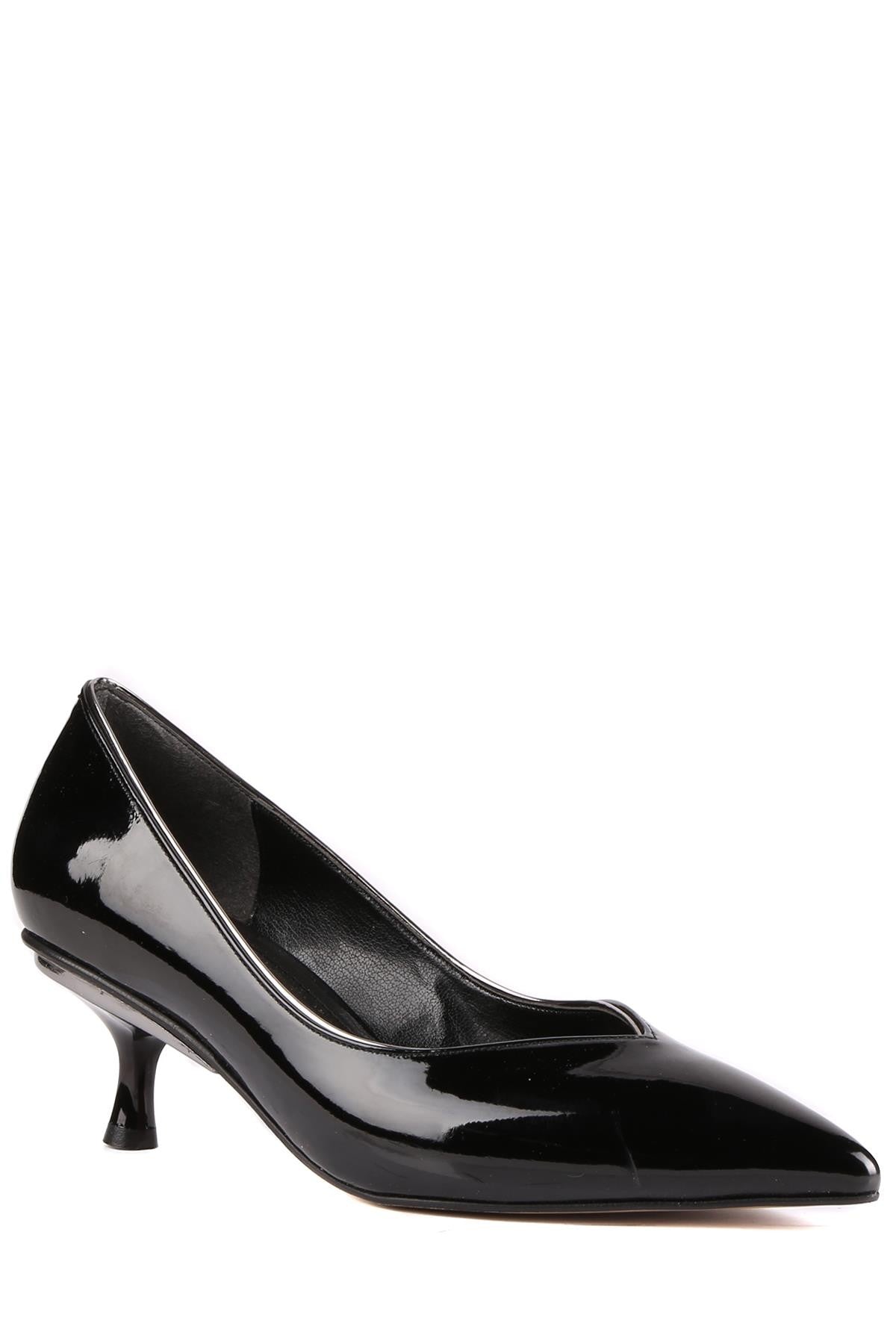 Stato - Siyah Rugan Kadın Topuklu Ayakkabı