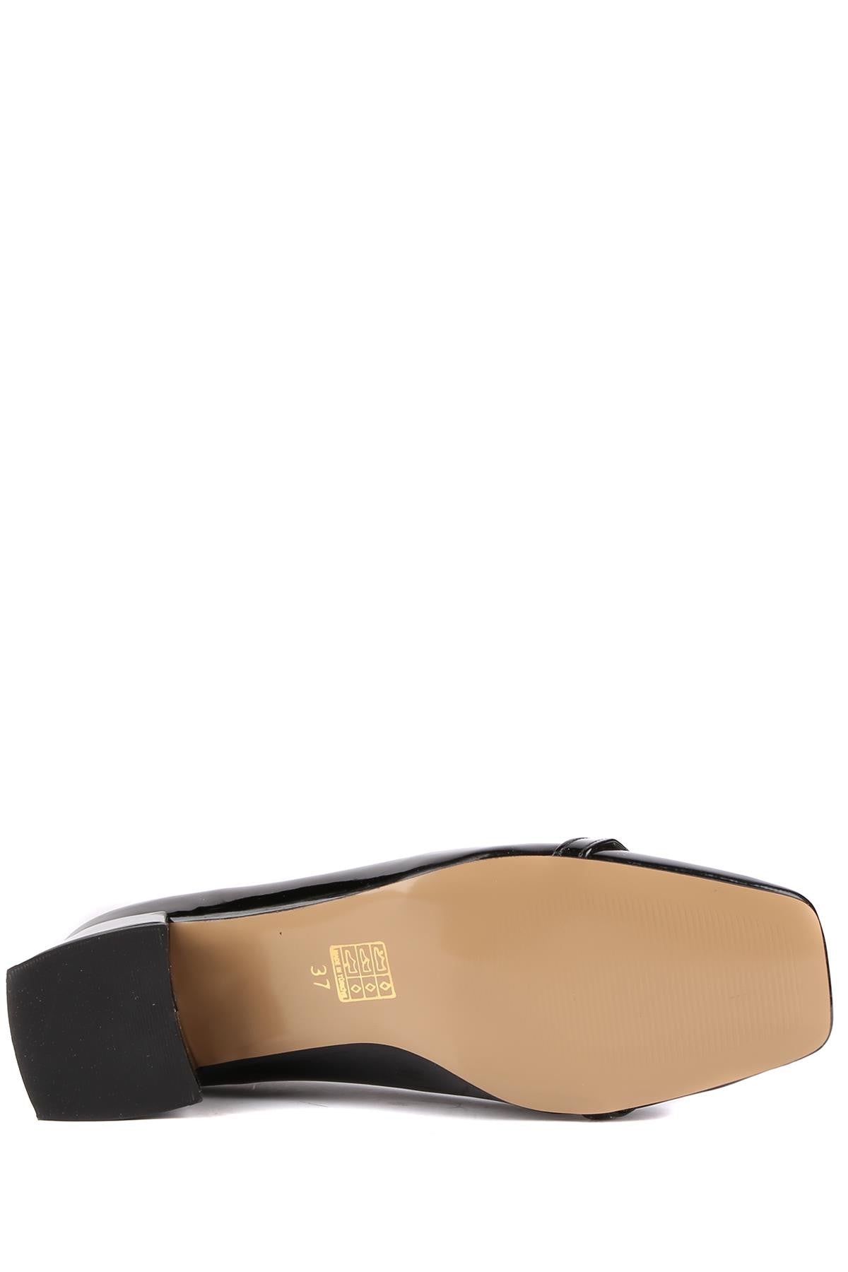 Stato - Siyah Rugan Kadın Topuklu Ayakkabı