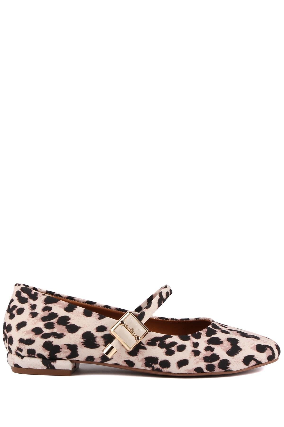 Stato - Bej Renk Leopar Desen Kadın Babet