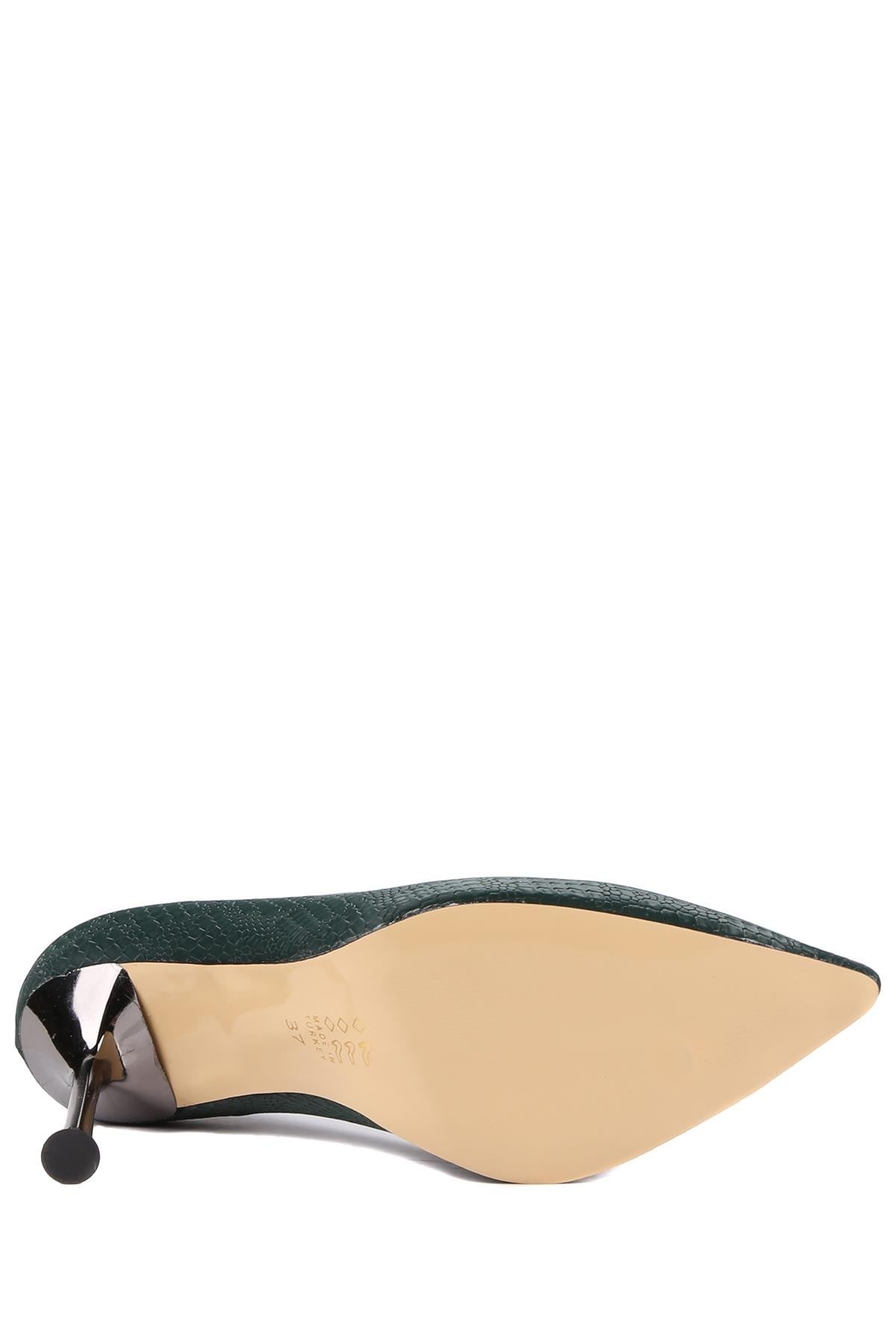 Stato - Yeşil Saten Kadın Topuklu Ayakkabı